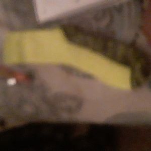Neon green socks